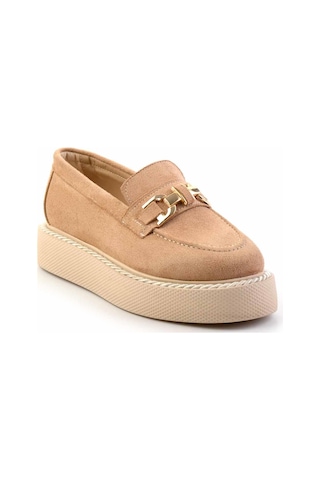 Bambi Camel Kadın Loafer Ayakkabı K01192180002 Camel