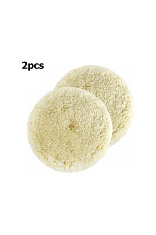 2 Adet Parlatma Pedleri Doğal Yün Parlatma Pedi Kiti E21470-7