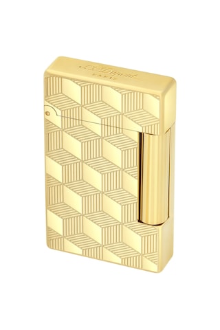 St Dupont Initial Guilloche Gold Çakmak 20841 Altın