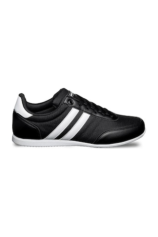 Best Of 2086-26 Cilt Deri Anatomik Erkek Sneaker Siyah Beyaz Siyah