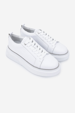 Valmenti Kadın Hakiki Deri Beyaz Sneakers & Spor Ayakkabı 1115 8026 Bn Ayk Y25 Beyaz Fltr Beyaz