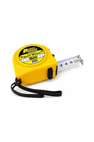 Pro Plus Şerit Metre 5 Metre X 25 Mm Stoplu Ve Dayanıklı Ölçüm Metresi 5 M