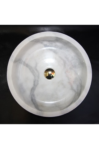 Afyon Beyaz Başlıklı Dışı Taramalı Lavabo