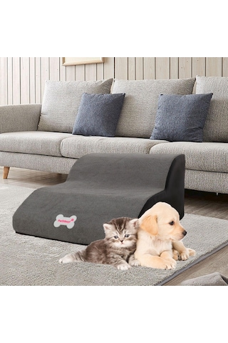 Homyl Küçük Köpekler İçin Köpek Merdivenleri Evcil Gri