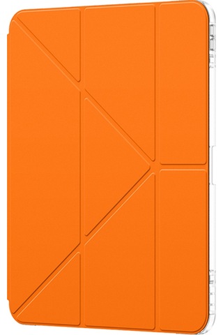 Apple Uyumlu iPad Pro 11 2025 M5 Amazingthing Minimal Serisi Katlanabilir Standlı Kılıf Turuncu Kapaklı Kılıf