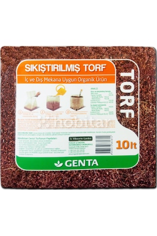 Genta Sıkıştırılmış Torf Cocopeat 10 L N11.188