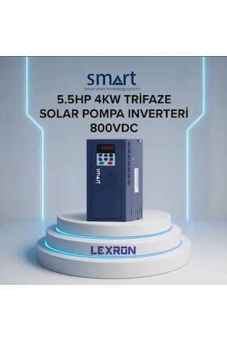 Smart - İnges 5.5 Hp 4 Kw Trifaze Solar Pompa İnverteri - 380 Volt Güneş Enerji Sistemi Sürücüsü