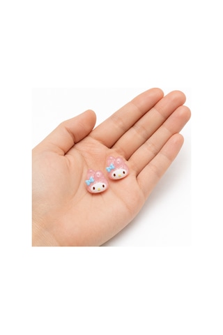 Pembe Tavşan Figürlü Çocuk Küpe Sevimli Renkli Kız Çocuk Hediye