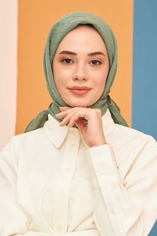 Bambu Kraş Eşarp Tesettür Giyim, Hafif, Rahat, Şık, Yüksek Kalite, Hijab, Scarf, Shawl Yeşil