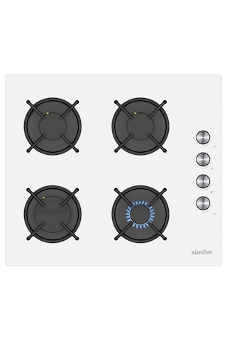 Simfer 0+8 Fonksiyon Trend Mekanik Beyaz Power Turbo 2'li Ankastre Set (Fırın + Ocak)