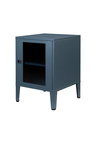 Lande Ziglat Serisi Cam Kapaklı Kilitli Metal Home Office Dolabı Raflı Modern Ofis Dolabı Antrasit Gri 450x1390x450 Mm Gri-beyaz