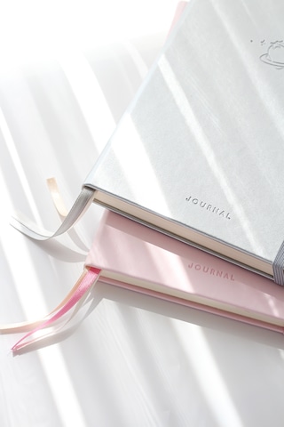 A5 Bullet Journal Noktalı Defter 140 Gr. 80 Yaprak Silver Glow Metalik