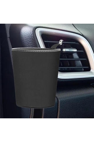 Homyl Araba Çöp Kutusu Dayanıklı İç Aksesuar Çok Siyah Siyah