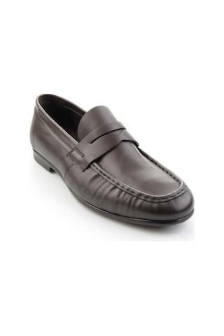 Kahve Hakiki Deri Erkek Loafer Ayakkabı E01648621803