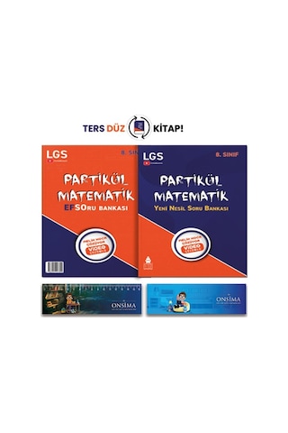 Partikül Matematik 8. Sınıf Yeni Nesil Efso Matematik Soru Bankası 2 Kitap Bir Arada