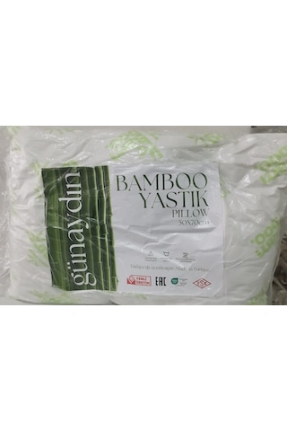 Günaydın Bambu Yastık , Nefesalan Doku ,organik, Kapitonesiz ,çantasız, 50x70 Yastık Beyaz