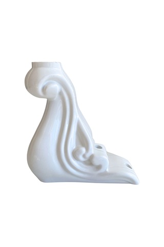Sultan Lükens Desenli 14cm Beyaz Plastik Ayak Mobilya Masa Ve Dolap Ayağı 14cm Beyaz 1 Adet Beyaz