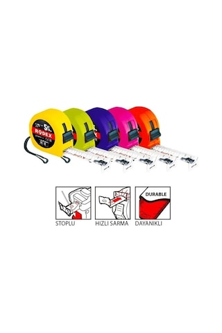 Rodex Şerit Metre 16mm 3 Metre