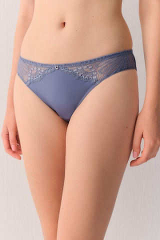 Suwen Geo Flower Dantelli Slip Külot Sw4013015 Mavi
