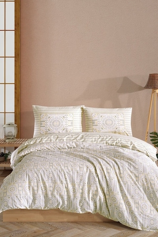 Elart Matmazel Nevresim Takımı Çift Kişilik 200x220 Cm Yeşil Yeşil