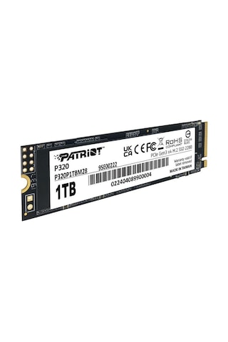 Patriot P320P1TBM28 P320 1 TB M.2 2280 PCIe Gen3 X4 SSD