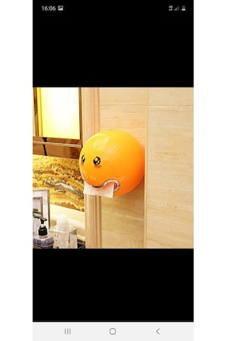 Emojili Peçetelik Beyaz