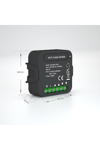 FONRI Wİ-Fİ PERDE PANJUR MODÜLÜ ANAHTAR ARKASI  ( TEK BAŞINA KULL
