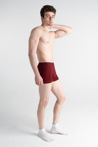 Mercan Erkek Bordo 6'lı Pamuklu Esnek Boxer