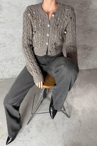 Lacarino 7714 W.leg Kadın Jean Pantolon Basalt Grey