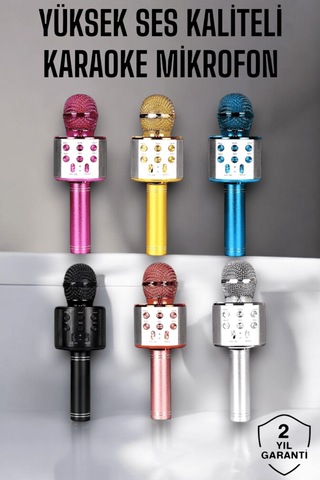 Lexroo Kablosuz Bluetooth Karaoke Mikrofon Usb Ve Aux Girişli, Yü