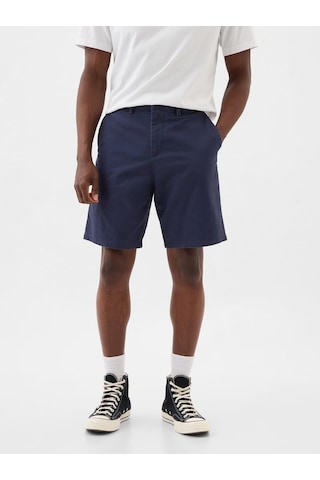 Gap Erkek Lacivert Essential Khaki Şort-13542 Lacivert-007