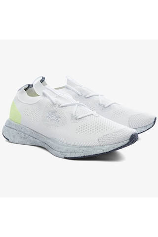 Lacoste Run Spın Eco Unisex White Yellow Sneaker Unisex Günlük Spor Ayakkabı Beyaz Sarı Beyaz