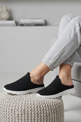 In Step Urban-flex Esnek Tabanlı Ultra Hafif Ortopedik Medikal Hulluks Topukdikeni Kadın Siyah Yürüyüş Terli