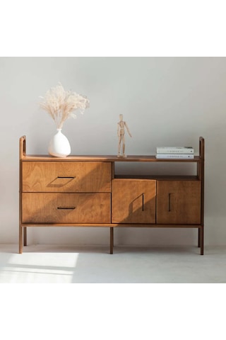 Woodesk Holz, Ahşap, Dolap Ve Konsol, 140x90, Tik Renk