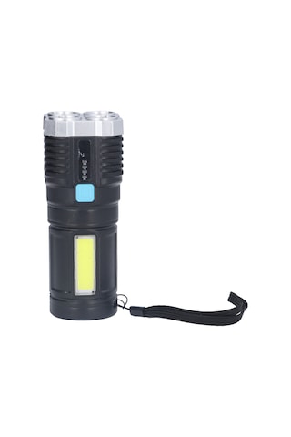 Ximistore9 Plastik Dört Lü Led+cob Feneri, 1200mah Usb Şarjlı, 4 Işık Modu, Ev Ve Dış Mekan İçin, Pil Dahil Diğer