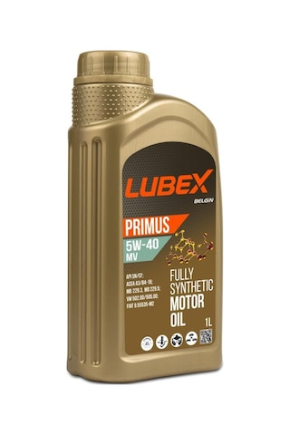 Lubex Primus 5W-40 Mv Tam Sentetik Motor Yağı 2 x 1 L