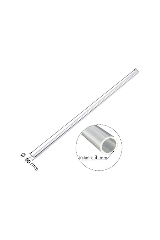 Pleksi Boru Şeffaf Akrilik Tüp Saydam 60 X 3 Mm 553153403