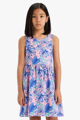 DeFacto Kız Çocuk Bisiklet Yaka Desenli Kolsuz Yazlık Elbise B4338A825SMPN693