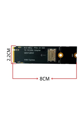 Xurunkeji M.2 M-key Pcıe X4 Ssd'den U.2 Oculink Sff-8612 Adaptörü Gen4/gen3 2,5 İnç Nvme U.2 Sff 8639 Ssd Pcı-e Ngff Yükseltici Kart İçin