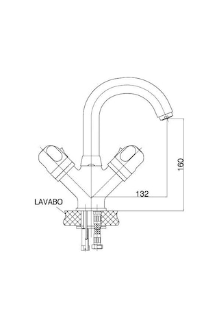 Gpd TDL01 Termostatik Döner Lavabo Bataryası