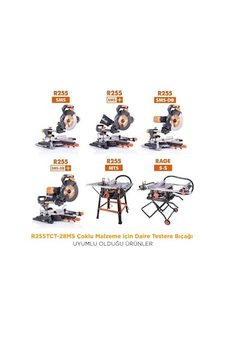 Evolution R255tct-28ms Çoklu Malzeme İçin Daire Testere Bıçağı, 255mm