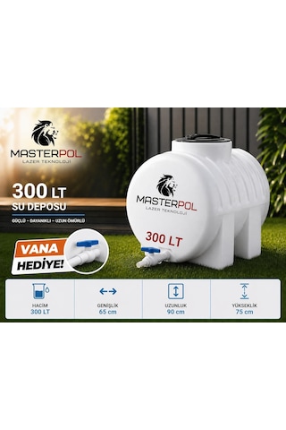 300 Lt Yatay Su Deposu Tankı Bidonu Karavan