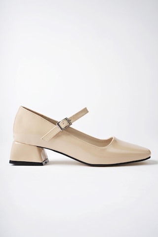 Muggo Mary Garantili Kare Burunlu Kadın Kısa Topuklu Ayakkabı 001