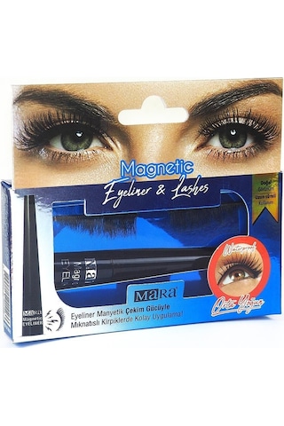 Mara Mıknatıslı Eyelıner& Kırpık Orta Yogun / Magnetic Eyelashes&eyelıner Medıum Intense