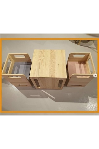 Woodlife Çocuk Ders Çalışma - Oyun Masası Takımı