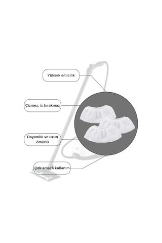 Pirantech Cb-107c Buharlı Temizleyici El Mopu 4 Adet Yerli Üretim