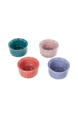 Finehome Renkli Sufle Kabı 4'lü