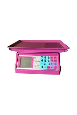 Yeni Renkli Elektronik Dijital Manav Market Pazarcı Mutfak Terazisi 40 Kg Kapasite 2 Gr Hassasiyet Renkli