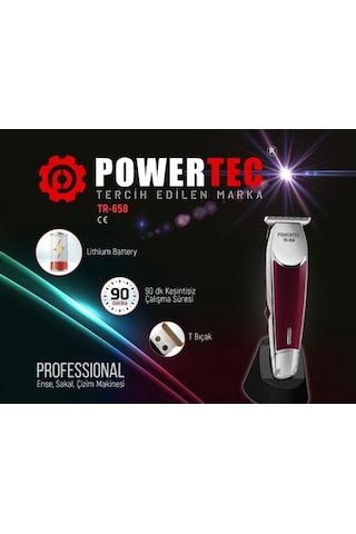 Powertec TR-658 Saç Kesme Makinesi(Teşhir&Outlet)