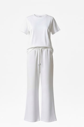 Feg Store Yumuşak Dokulu Beyaz Alt Üst Comfort Kadın Takım